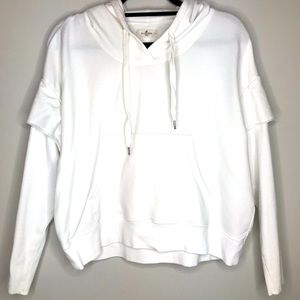 White Hoodie Sweatshirt